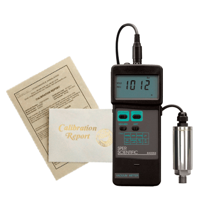NIST Traceable Certificate of Calibration Vacuum Meters (requires ne NIST Traceable Certificate of Calibration Vacuum Meters (requires ne