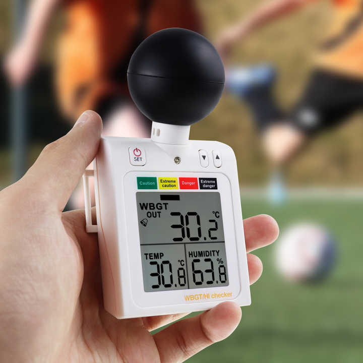 Heat Stress Meter with Programmable Dangerous Level Audible Alarms