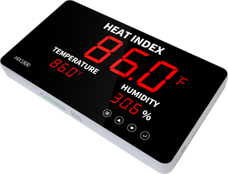 Heating Monitor HIX1800 Heat Stress Monitor – Big LED Display with Alarm – Tech ...