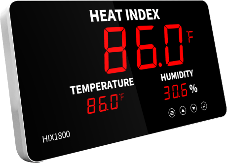 Heating Monitor HIX1800 Heat Stress Monitor – Big LED Display with Alarm – Tech ...
