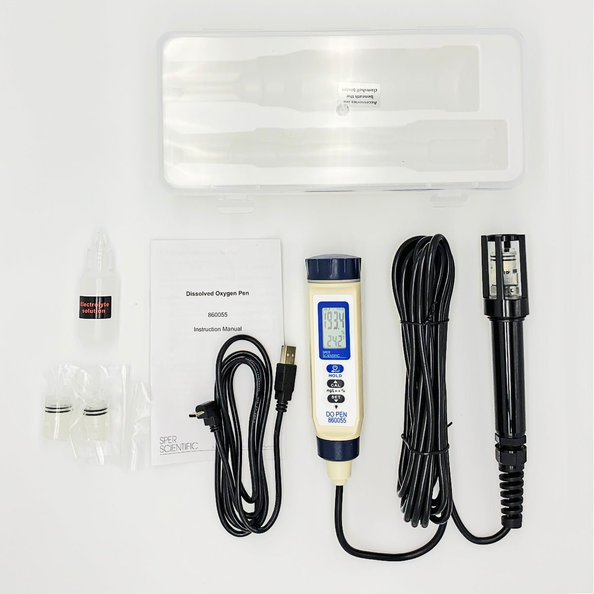 O2 Pen Rechargeable Dissolved Oxygen Pen with 5 Meter Cable – Tech Instrumentation