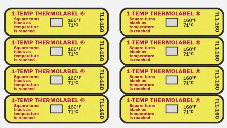 THERMOLABEL® Temperature Test Strips/Indicators Thermometers Fast ...